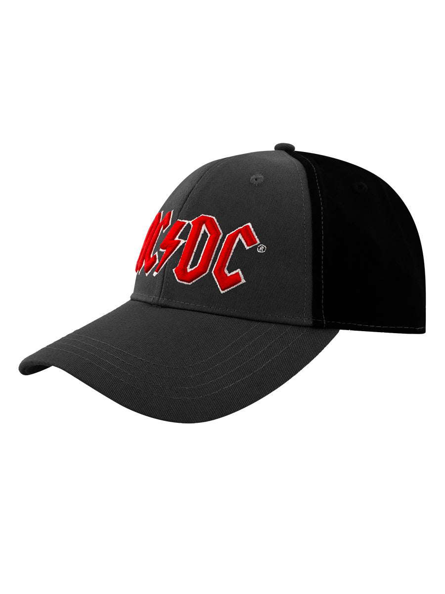 ACDC Red Logo Charcoal/Black Baseball Cap