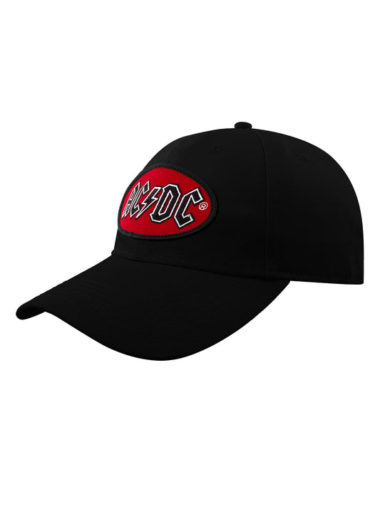 AC/DC Oval Logo Black Baseball Cap