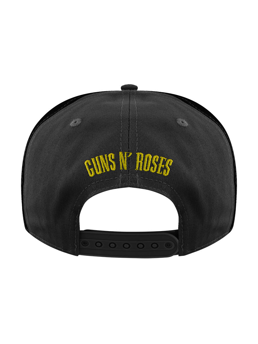 Guns N Roses Circle Logo Charcoal/Black Baseball Cap