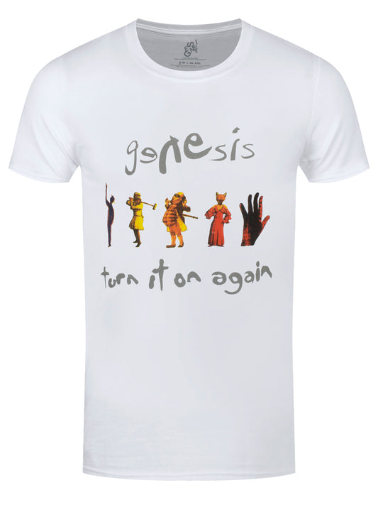 Genesis Turn It On Again Men's White T-Shirt