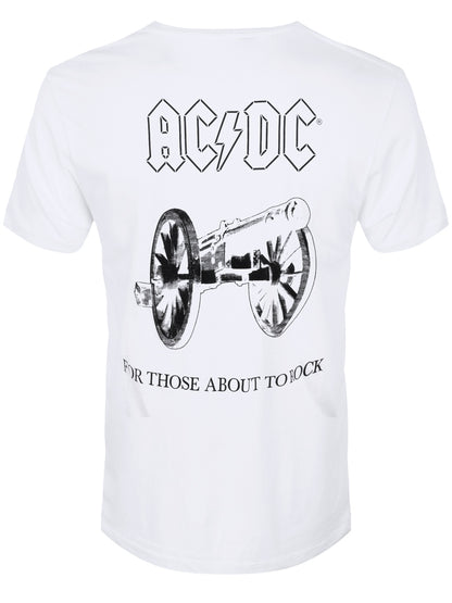 AC/DC For Those About To Rock Men's White T-Shirt