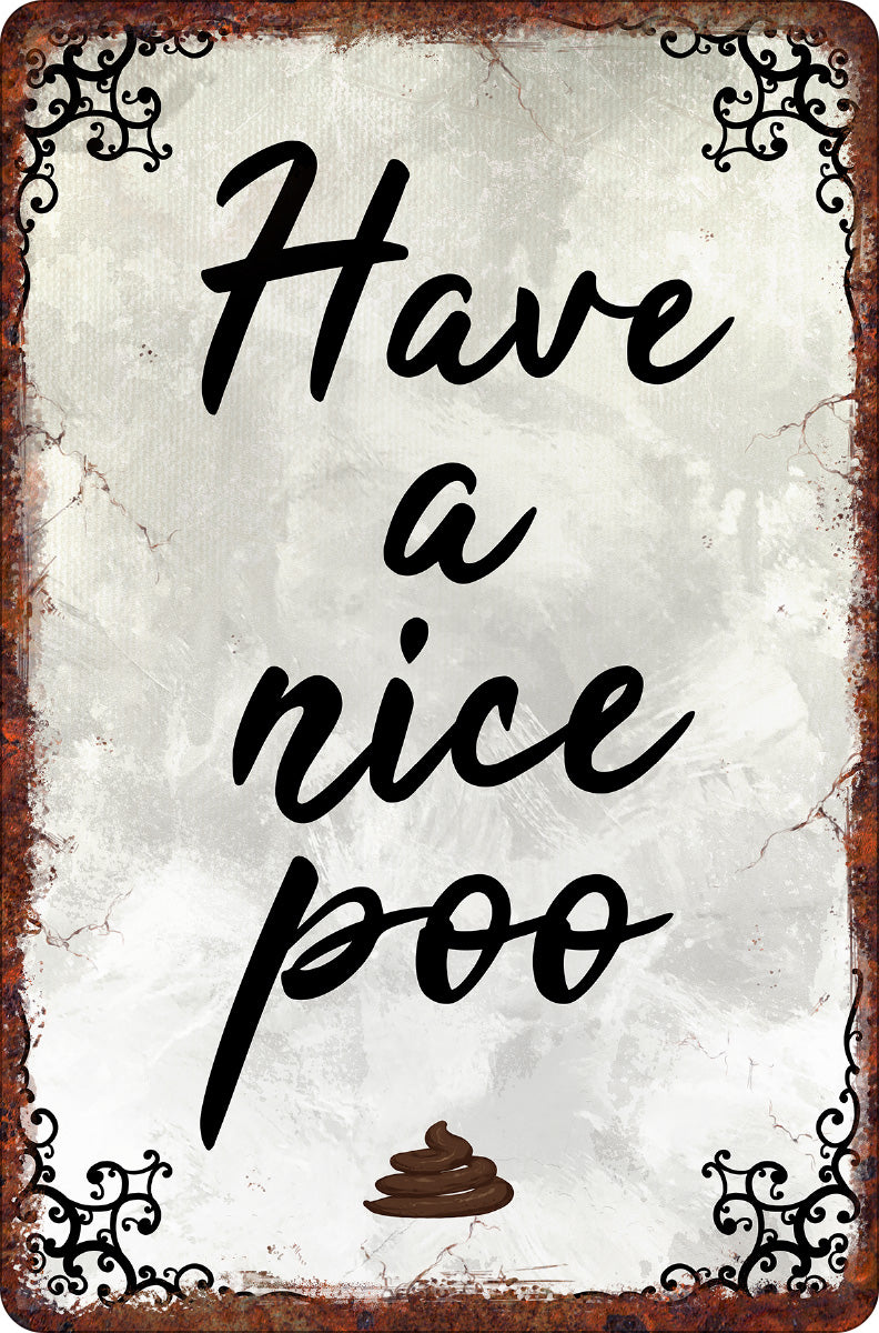 Have A Nice Poo Greet Tin Card
