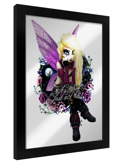 Framed Hexxie Izzy It's Not Just A Phase Mirrored Tin Sign