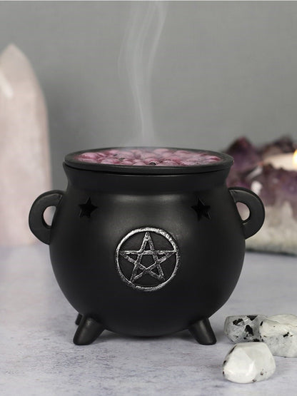 Pentagram Cauldron Incense Cone Burner