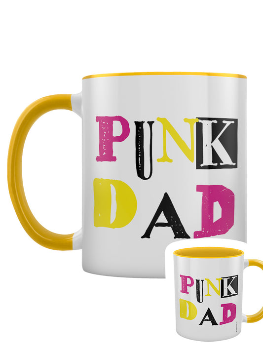 Punk Dad Yellow Inner 2-Tone Mug