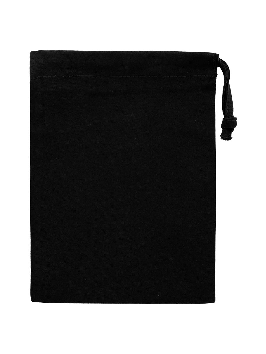 Crystal Witch Black Drawstring Bag