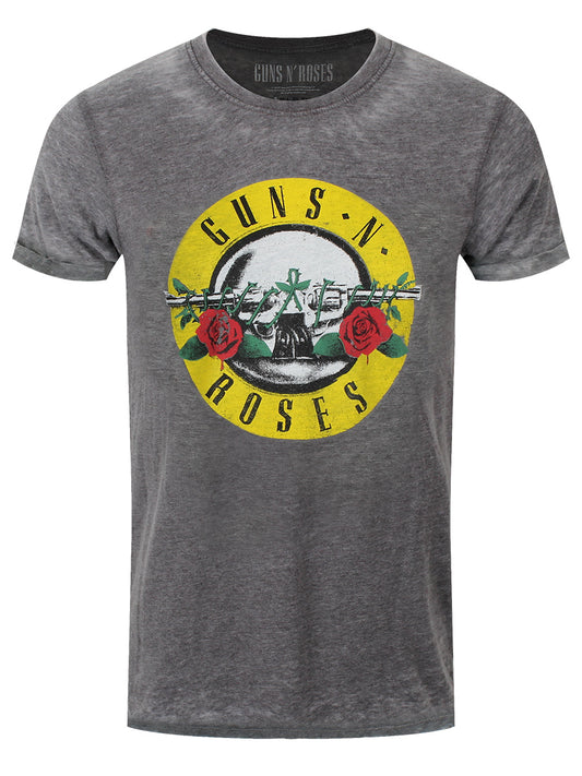 Guns N Roses Classic Logo Men's Burnout T-Shirt