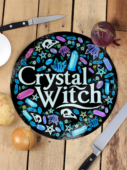 Crystal Witch Glass Chopping Board