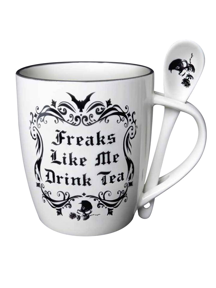 Alchemy Freaks Like Me Drink Tea Mug & Spoon Set