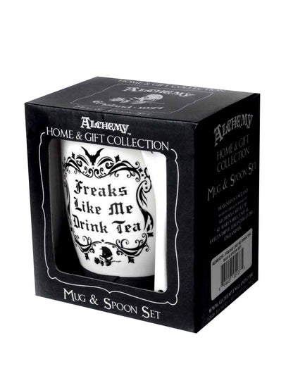Alchemy Freaks Like Me Drink Tea Mug & Spoon Set