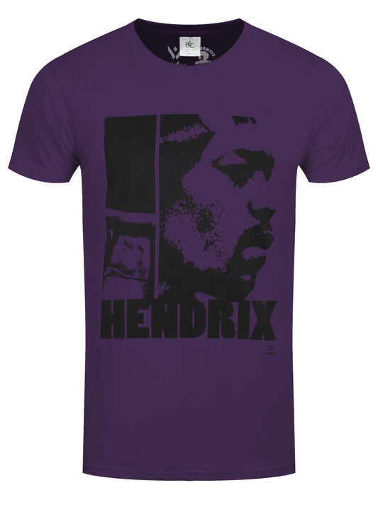 Jimi Hendrix Let Me Live Men's Purple T-Shirt