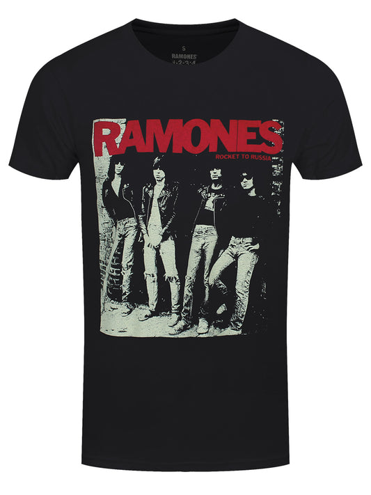 Ramones Rocket To Russia Men's Black T-Shirt