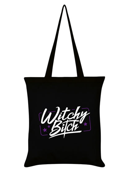 Witchy Bitch Black Tote Bag