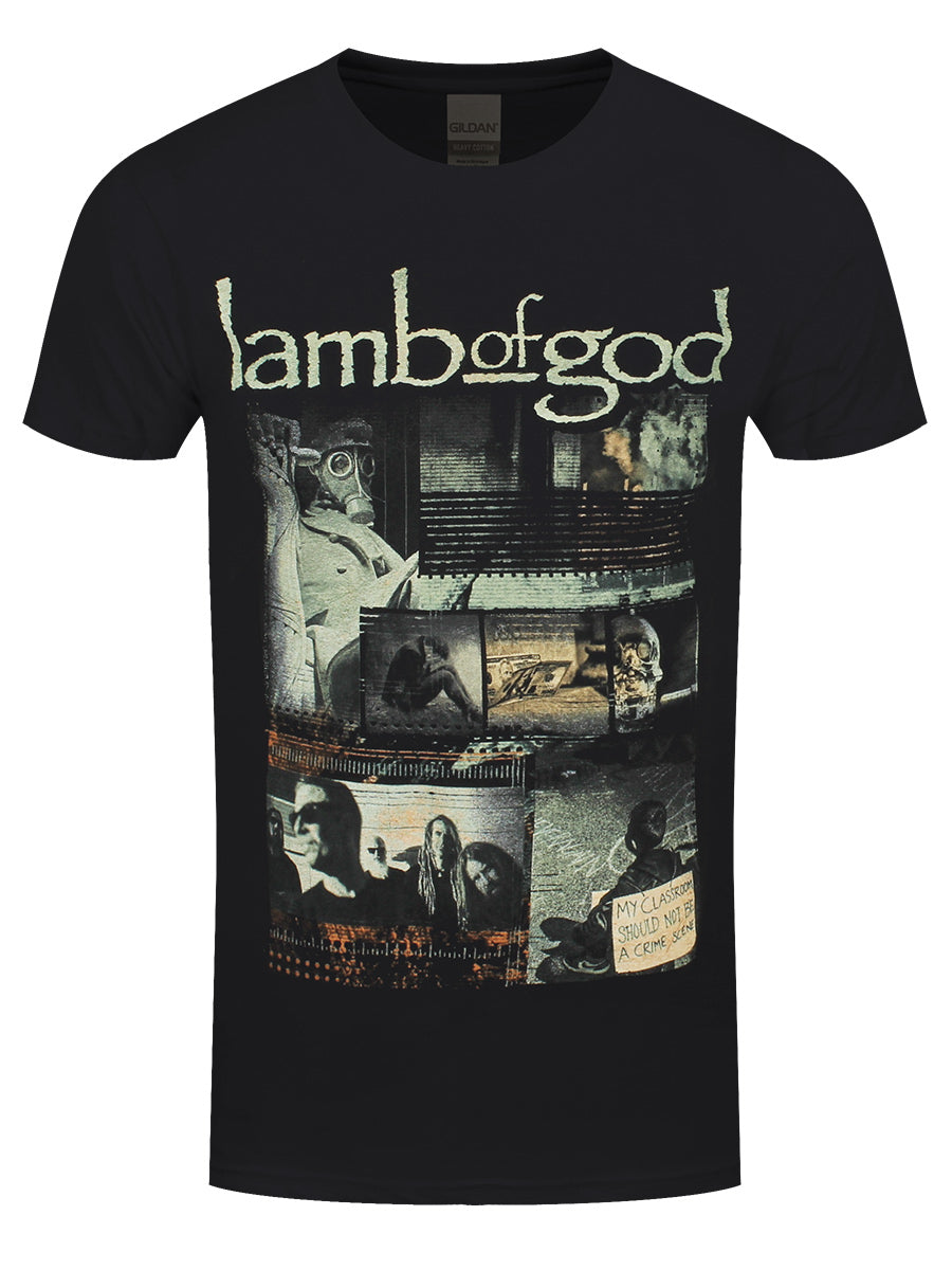 Lamb Of God Album Collage Men's Black T-Shirt