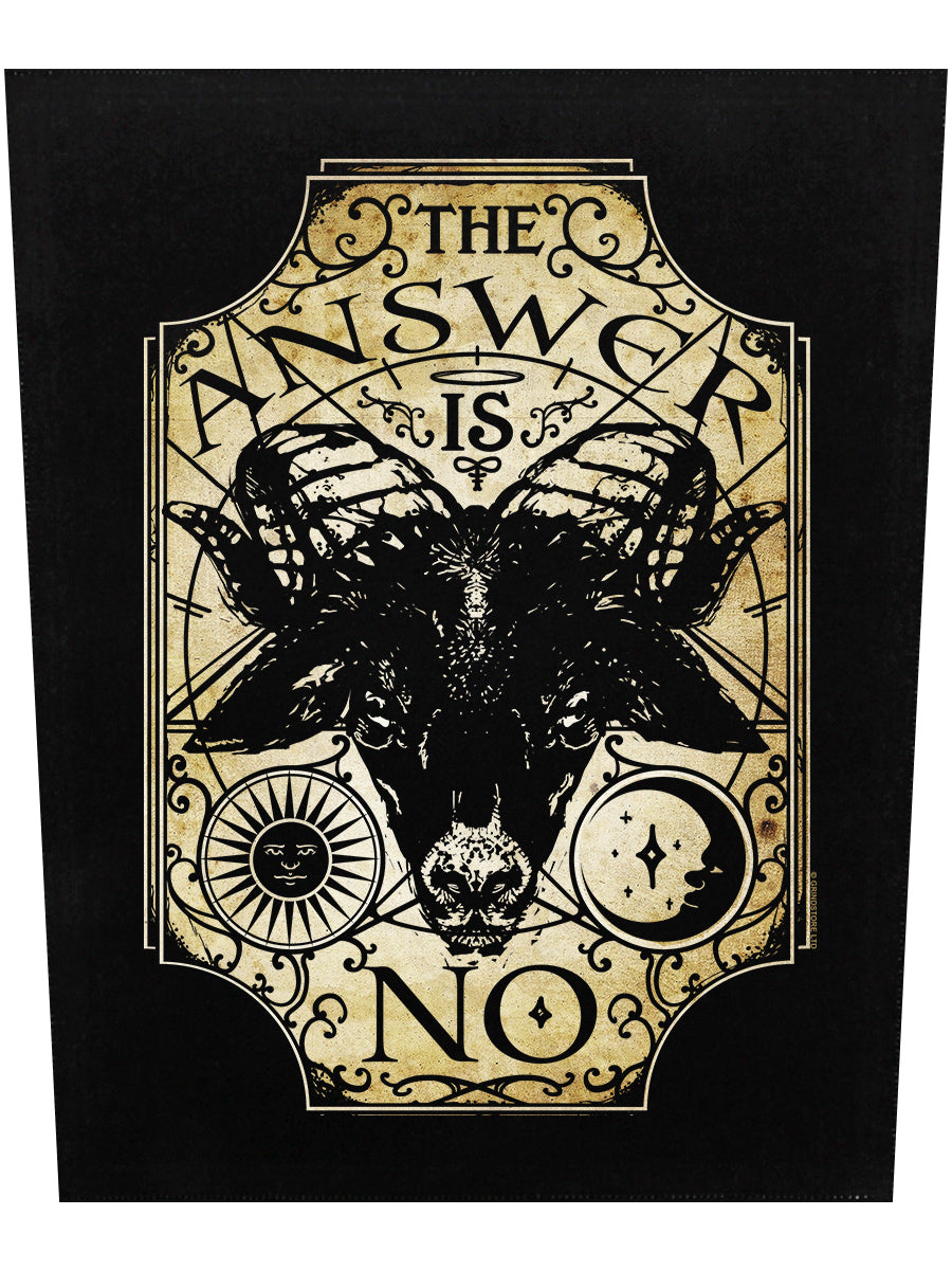 Ouija The Answer Is No Back Patch