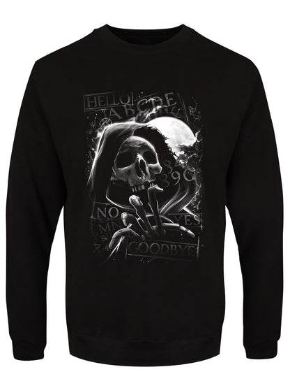 Skull Moon Ouija Men's Black Sweatshirt
