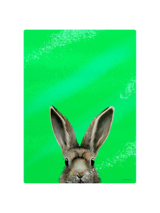Inquisitive Creatures Hare Glass Chopping Board