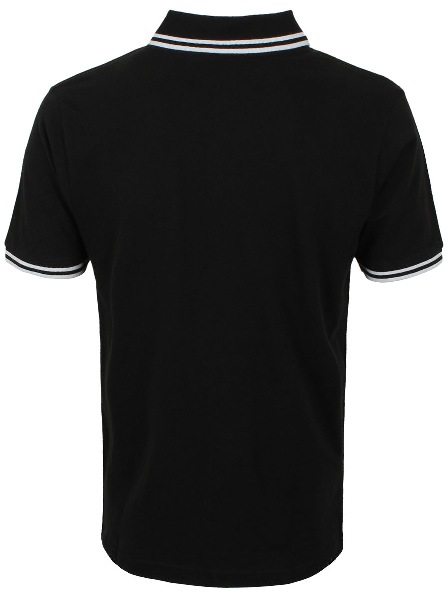 Beatles Drum Logo Men's Black Polo Shirt