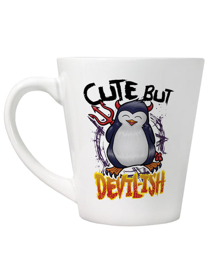 Psycho Penguin Cute But Devilish Latte Mug