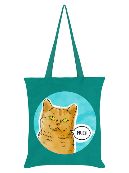 Cute But Abusive - Prick Emerald Green Tote Bag