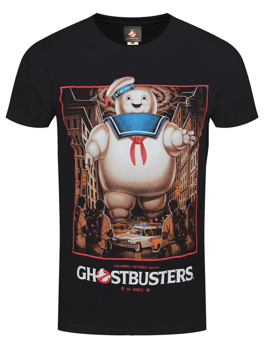Ghostbusters Stay Puft Men's Black T-Shirt