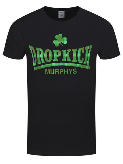 Dropkick Murphys Fighter Plaid Men's Black T-Shirt