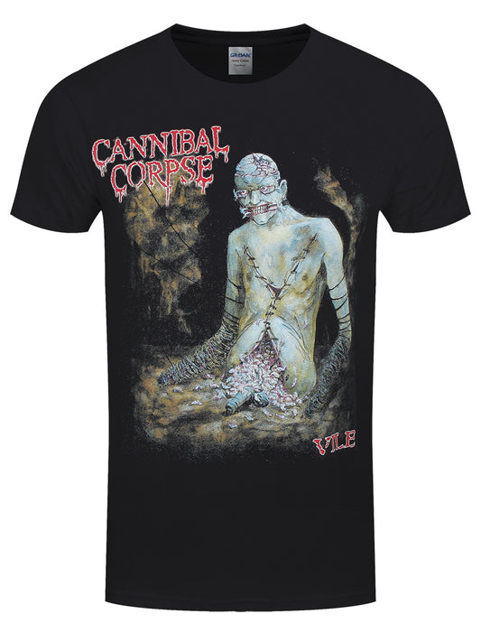 Cannibal Corpse Vile Cover Men's Black T-Shirt