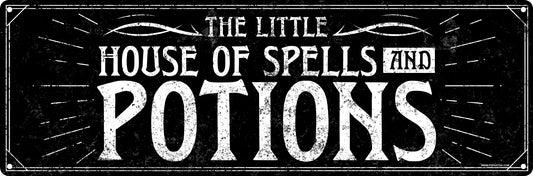 The Little House Of Spells & Potions Slim Tin Sign