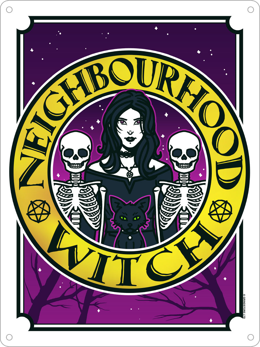 Neighbourhood Witch Mini Tin Sign