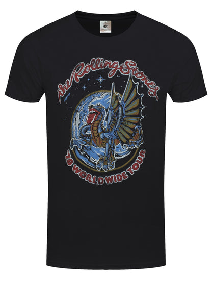 Rolling Stones Vintage Dragon 78 Men's Black T-Shirt