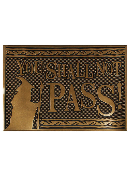 The Lord of the Rings You Shall Not Pass Rubber Doormat