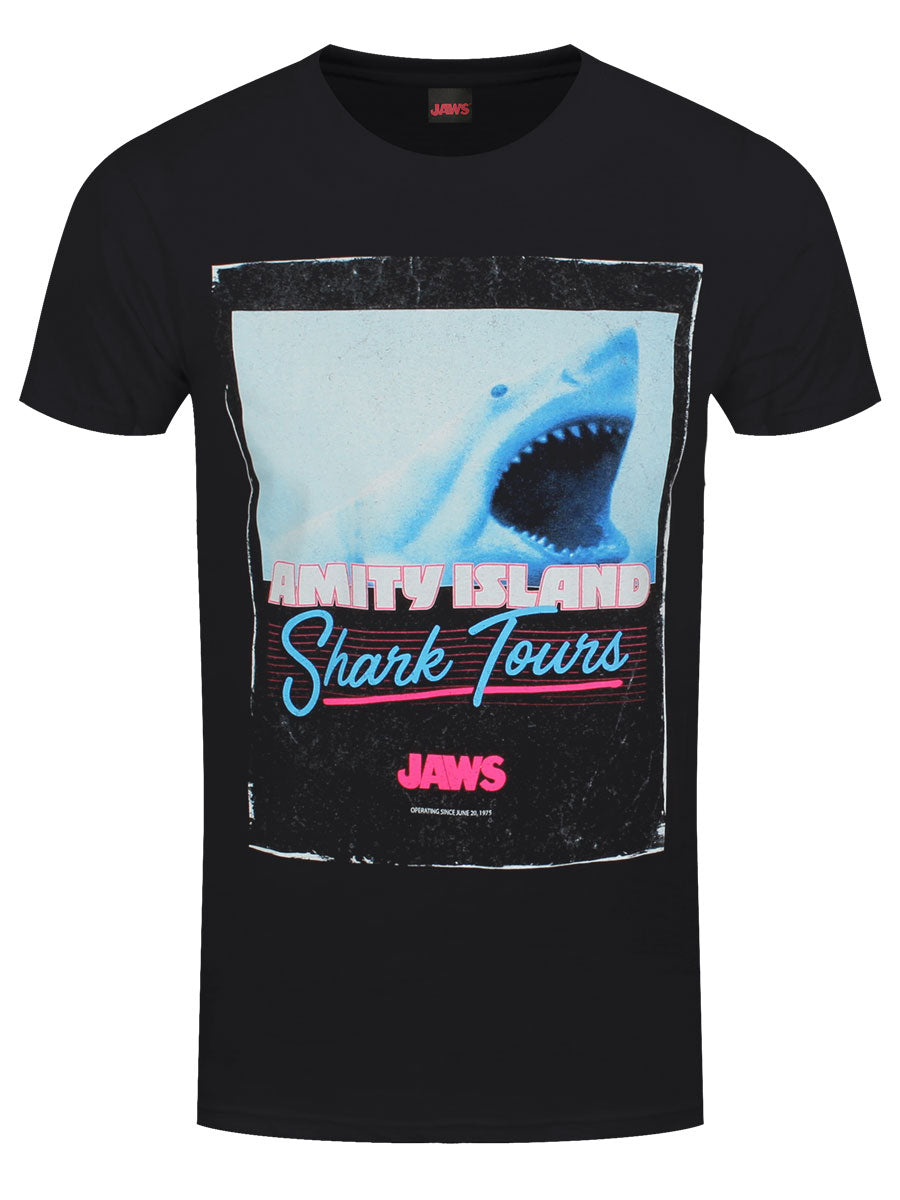 Jaws Shark Tours Men's Black T-Shirt