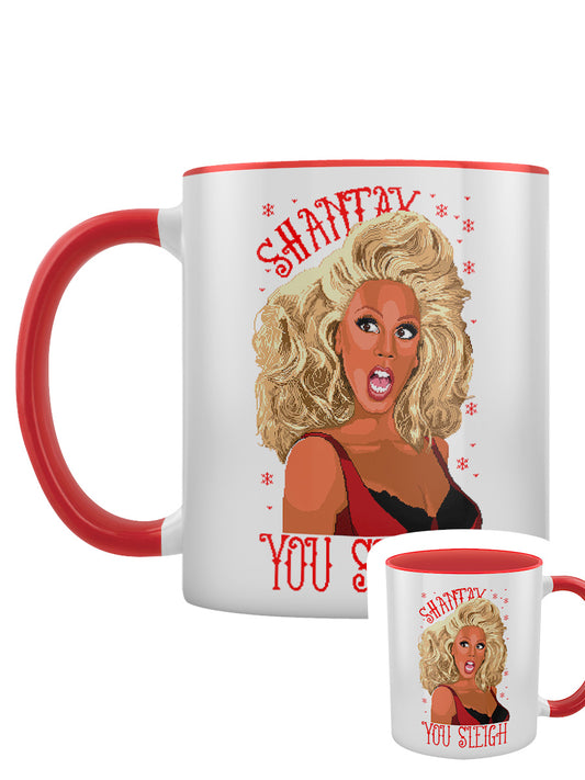 Shantay You Sleigh Drag Queen Red Inner 2-Tone Mug