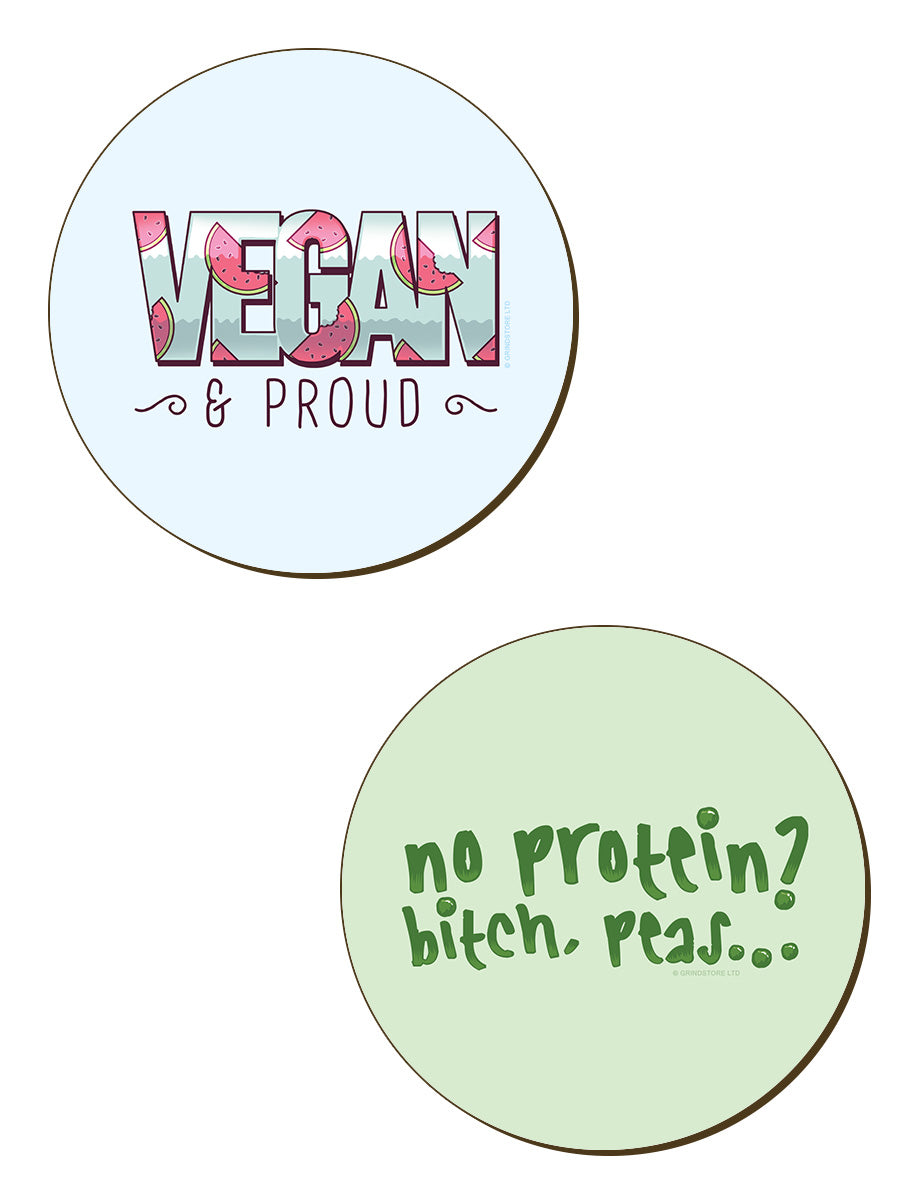 Vegan & Proud Coaster Set