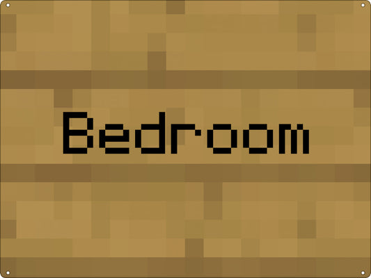 Bedroom Note Tin Sign