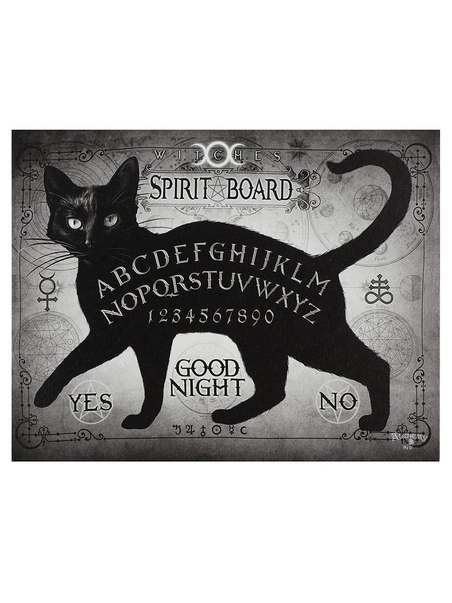 Alchemy Black Cat Spirit Board Canvas Print