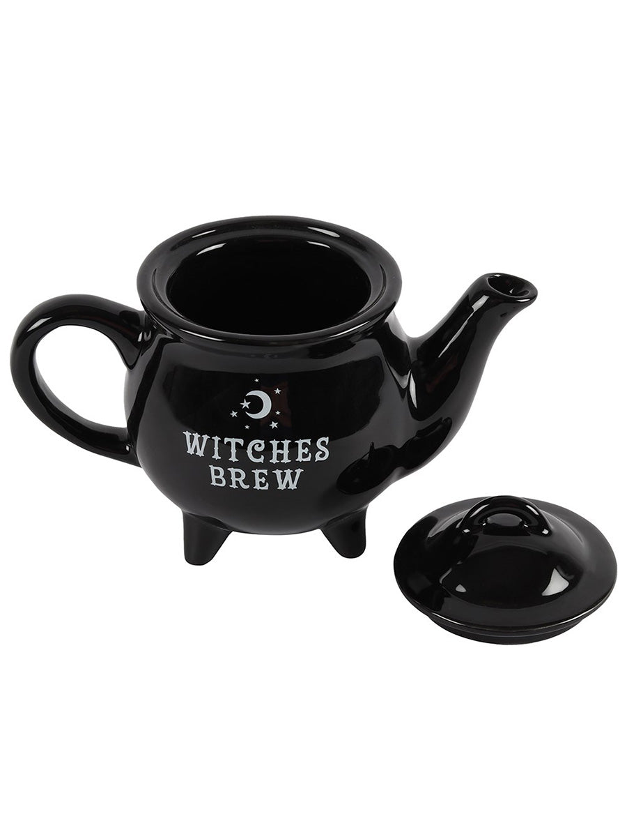 Witches Brew Black Ceramic Teapot