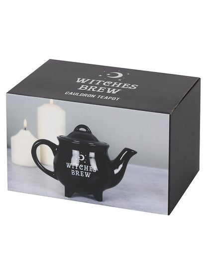 Witches Brew Black Ceramic Teapot