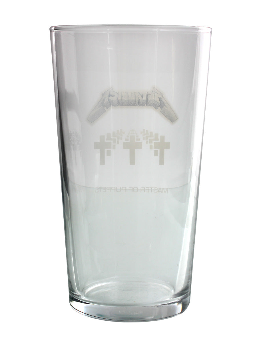 Metallica Master Of Puppets Drinking Glass