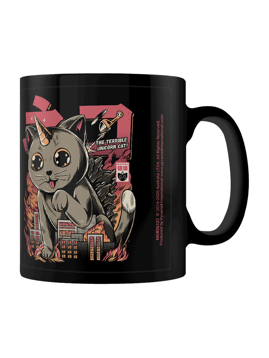 Ilustrata Catzilla Black Coffee Mug