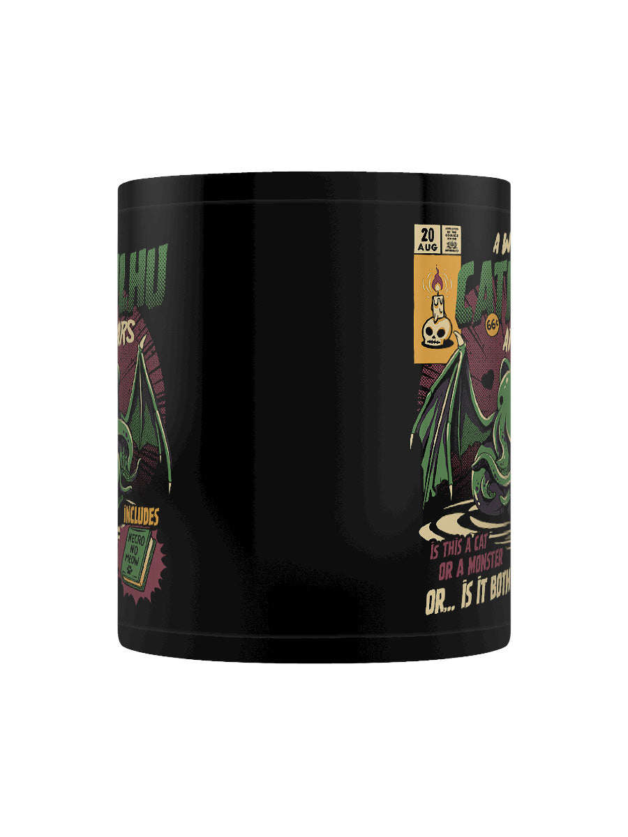 Ilustrata Cathulhu Black Coffee Mug