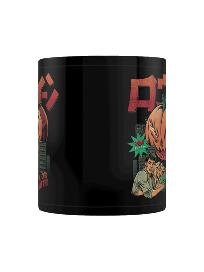 Ilustrata Pumpkiller Kaiju Black Coffee Mug