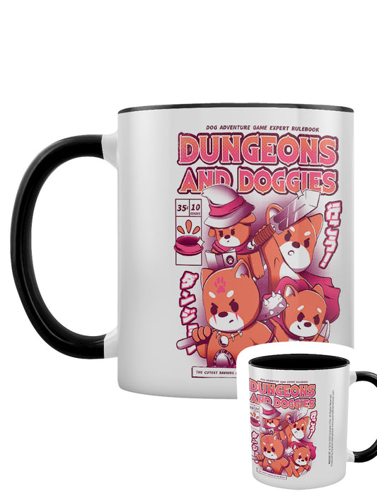 Ilustrata Dungeons And Doggies Black Coloured Inner Mug