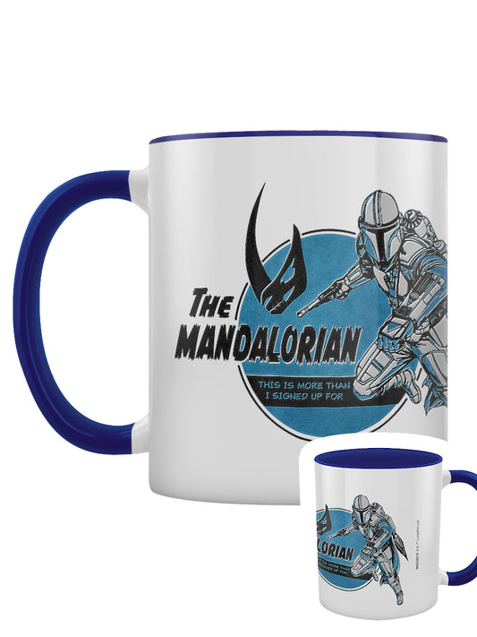 Star Wars The Mandalorian This Is More Than I Signed Up For Blue Coloured Inner Mug