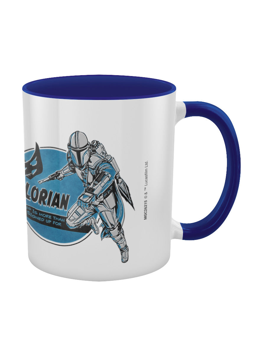 Star Wars The Mandalorian This Is More Than I Signed Up For Blue Coloured Inner Mug