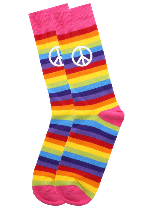 Rainbow Peace Socks