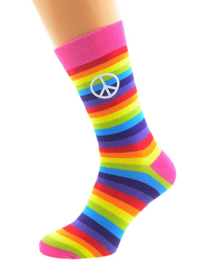 Rainbow Peace Socks