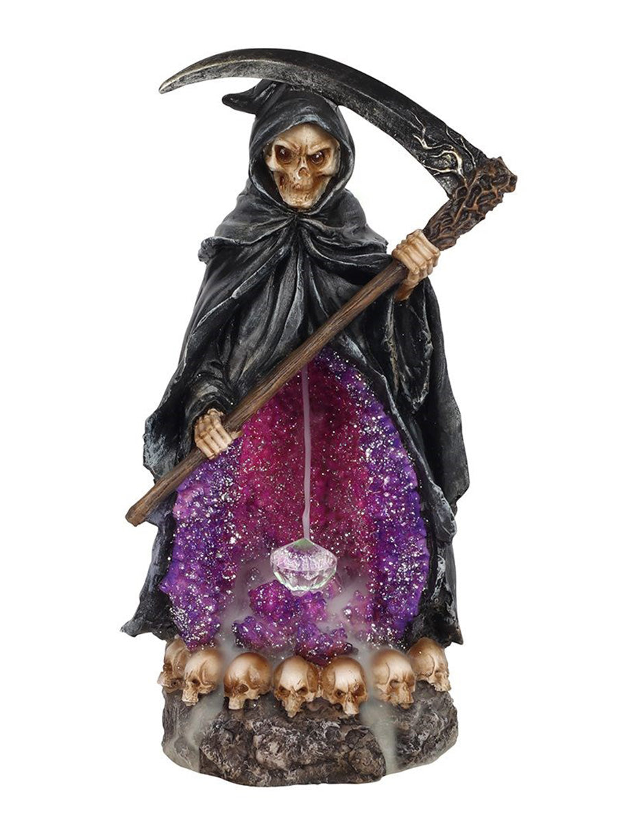 Grim Reaper Backflow Incense Burner With Light