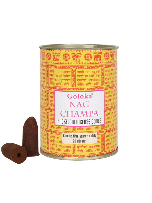 Goloka Nag Champa Backflow Incense Cones