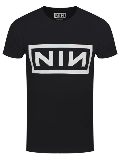 Nine Inch Nails Classic White Logo Men's Black T-shirt
